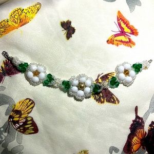 Handmade flower bracelet